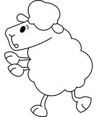Sheep Coloring Page