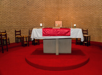 anglican church altar in a church in africa Botswana