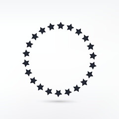 Stars in circle icon vector illustration