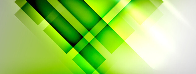 Obraz premium Light and shadow squares and lines abstract background