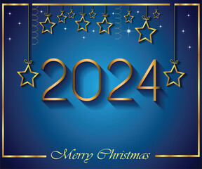 2024 Merry Christmas background.
