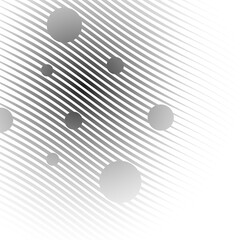 Diagonal lines halftone effect. Abstract black and white background with curve lines and waves. Banner.