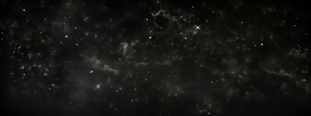 Night starry dark space deep universe background. Generative AI technology.