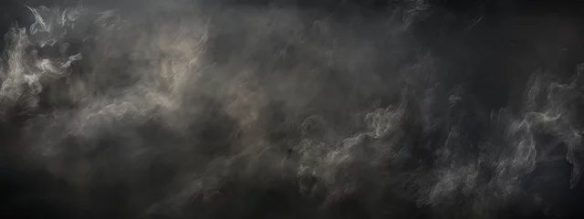 Fototapeten Dark grunge background with mist clouds effect. Generative AI technology. © Hero Design