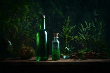bottle of wine generative by AI tools