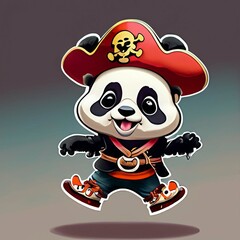 cute panda dancing
