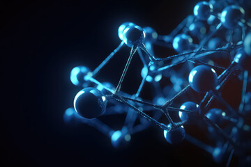 Science molecular DNA model structure, AI