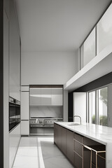 Modern kitchen. AI generated illustration