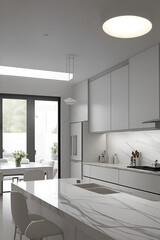 Modern kitchen. AI generated illustration