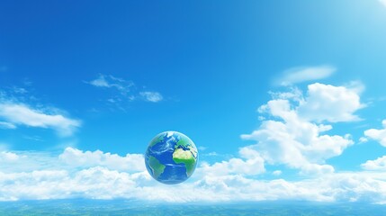 The theme of World Ozone Day is to protect the earth and protect the environment,AI generated.