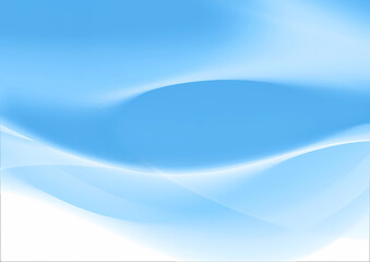 Fototapeta premium Wavy soft blue backdrop for your design.