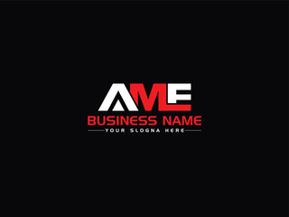 AME Logo Vector Art, Initial ame Alphabet Letter Logo Template