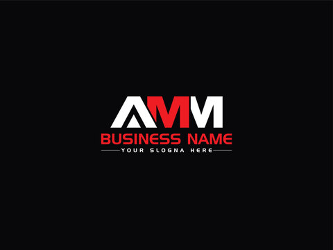 AMM Logo Vector Art, Initial amm Alphabet Letter Logo Template
