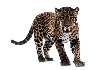 Obraz premium Jaguar, Panther, isolated on white background, Generative AI