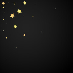 Magic stars vector overlay.  Gold stars scattered