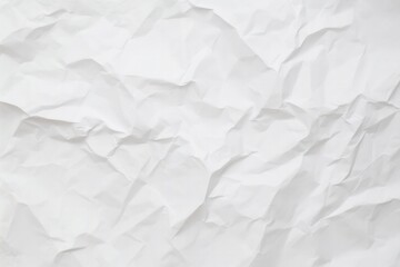 Obraz premium Abstract background of clean white crumpled paper, wrinkled, Generative AI