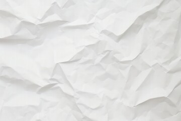 Abstract background of clean white crumpled paper, wrinkled, Generative AI
