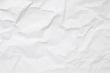 Abstract background of clean white crumpled paper, wrinkled, Generative AI