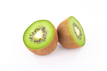 kiwi fruit on white background