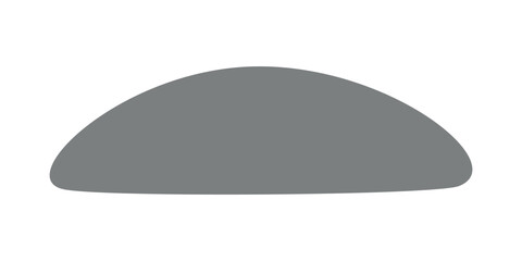 Flat vector silhouette illustration of shape