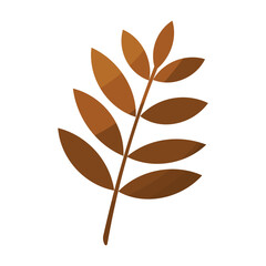 leaf foliage autumn colored forest element icon