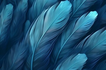 Feather blue background. Generate Ai