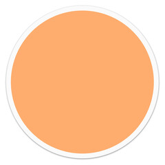 Orange Sticker. Can be used as a Text Frame.