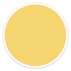 Yellow Sticker. Can be used as a Text Frame.