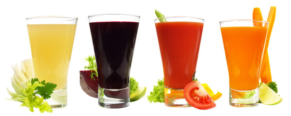 Vegetable Juice Panorama - Transparent PNG Background