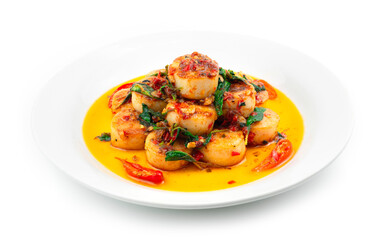 Stir Fried Scalloped with Basil
