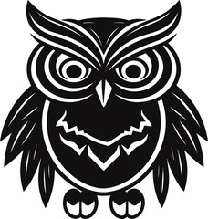 Obraz premium Illuminating the Night with an Owl's Graceful Presence