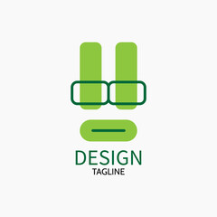 Modern face simple design Logo