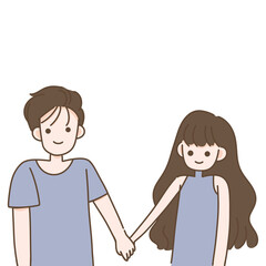 Couple in love happy relationship