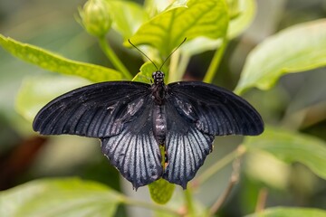 Fototapeta na wymiar The great mormon (Papilio memnon Linnaeus, 1758) is a large moth belonging to the Papilionidae family.