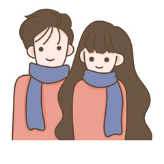 Couple in love happy relationship