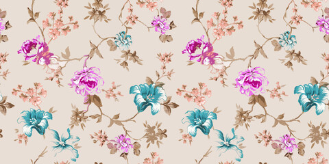 Obraz premium Digital And Textile Design Pattern