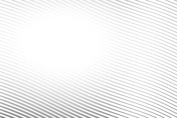 Fototapeta premium Diagonal lines halftone effect. Abstract black and white background with curve lines and waves. Banner.