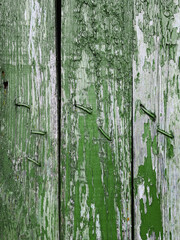 green paint on wood planks texture