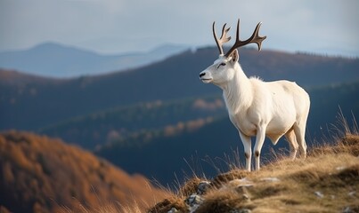 In the depths of the forest, the mythical white deer resides Creating using generative AI tools