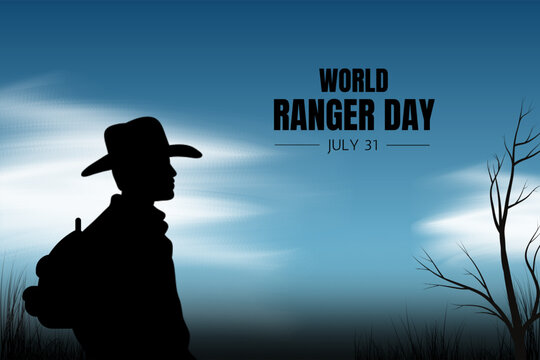 World ranger day 31 July, creative vector illustration.