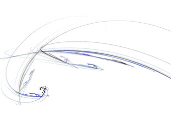 Crazy mystical coloured light effects. Incredible combinations of abstract light lines	
