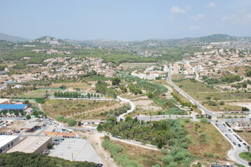 aerial view of the city Calpe, Spain