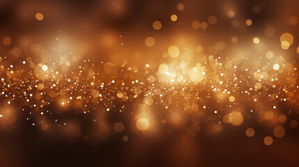 Fototapeta na wymiar Abstract gold bokeh background. Christmas and New Year concept.Generative AI