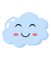 Weather kawaii Vector, Elements and Symbol

