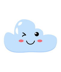 Weather kawaii Vector, Elements and Symbol
