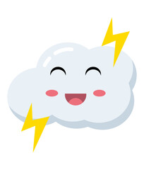 Weather kawaii Vector, Elements and Symbol
