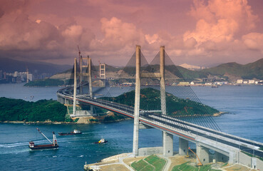 ASIA CHINA HONGKONG TSING MA BRIDGE