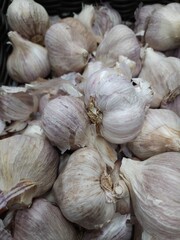 garlic on market