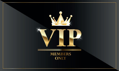 Premium VIP card, VIP card in black. Special Guest