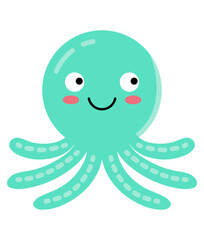 Baby Sea Animals Vector, Elements and Symbol
